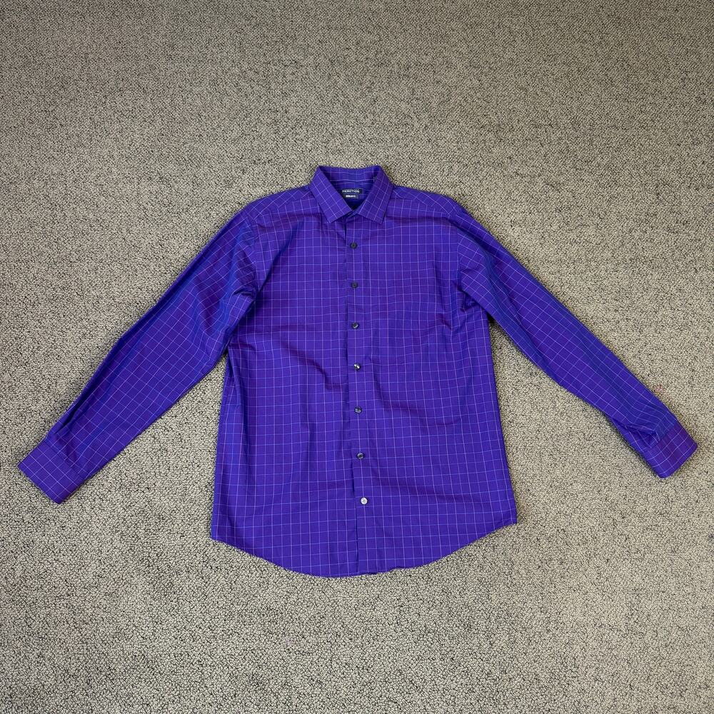 Kenneth Cole Reaction Regular Fit Cotton Button Up Shirt US Men's 15.5/34-35